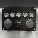 Панель управления(5 тумблеров вкл/выкл, вольтметр, прикуриватель, USB)(PREMARINE)