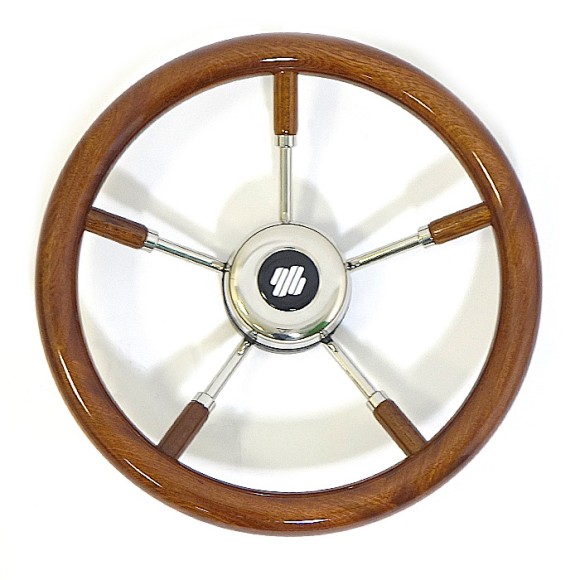 Колесо рулевое V.66 сталь, красное дерево Колесо рулевое V.66 сталь, красное дерево