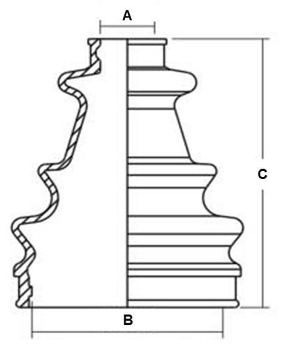 Пыльник шрус AT-08545 Пыльник шрус AT-08545