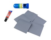 Ремкомплект лодки ПВХ (клей «KLEYBERG» 30мл,5 латок, серый) Ремкомплект лодки ПВХ (клей «KLEYBERG» 30мл,5 латок, серый)