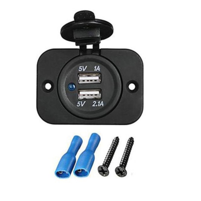 Разъем USB Skipper 5В 3.1A, врезной, передняя (накладная) панель