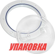 Лючок палубный 4", прозрачный (упаковка из 6 шт.)