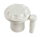 Горловина заливная для бензина под шланг 50 мм с вентиляцией, пластик, белая Горловина заливная для бензина под шланг 50 мм с вентиляцией, пластик, белая