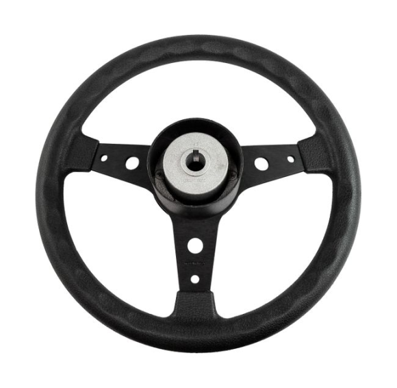 Рулевое колесо DELFINO обод и спицы черные д. 340 мм Рулевое колесо DELFINO обод и спицы черные д. 340 мм