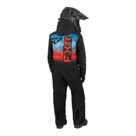 Детский комбинезон FXR Helium с утеплителем Black/Blue-Red Haze, 4