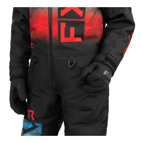 Детский комбинезон FXR Helium с утеплителем Black/Blue-Red Haze, 4