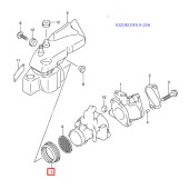 Уплотнение впускного коллектора Suzuki DF9.9-15-20(A), DF9.9(B) (Suzuki) Уплотнение впускного коллектора Suzuki DF9.9-15-20(A), DF9.9(B) (Suzuki)