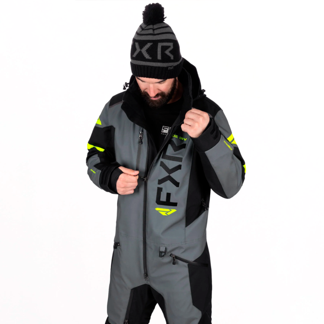 Комбинезон FXR Helium с утеплителем Charcoal/HiVis, L