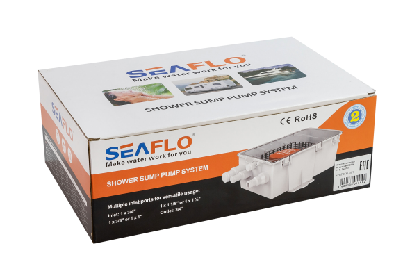 Бак откачки воды из душа 600 GPH, 12 В, SeaFlo Бак откачки воды из душа 600 GPH, 12 В, SeaFlo