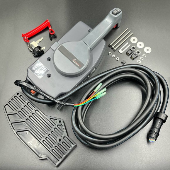 Дистанционное управление Yamaha 703 (С кнопкой гидроподъема) (Тянущая) (10Pin) (YUELANG)