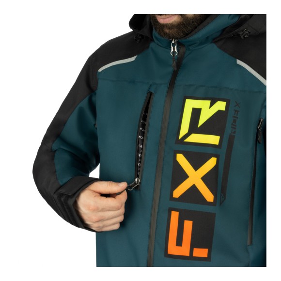 Комбинезон FXR Recruit без утеплителя Black/Drk Steel/Inferno, XL Комбинезон FXR Recruit без утеплителя Black/Drk Steel/Inferno, XL