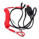 Кнопка остановки двигателя с чекой Yamaha 9.9 (65W-82575-01;6E9-82575-02) Япония