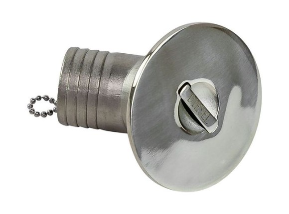 Горловина заливная для дизтоплива, угловая, под шланг 38 мм, Marine Rocket