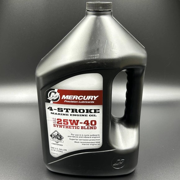 Масло 4-х такт. 25W40 SYNTHETIC BLEND, MERCURY, 3,78 л
