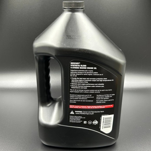 Масло 4-х такт. 25W40 SYNTHETIC BLEND, MERCURY, 3,78 л