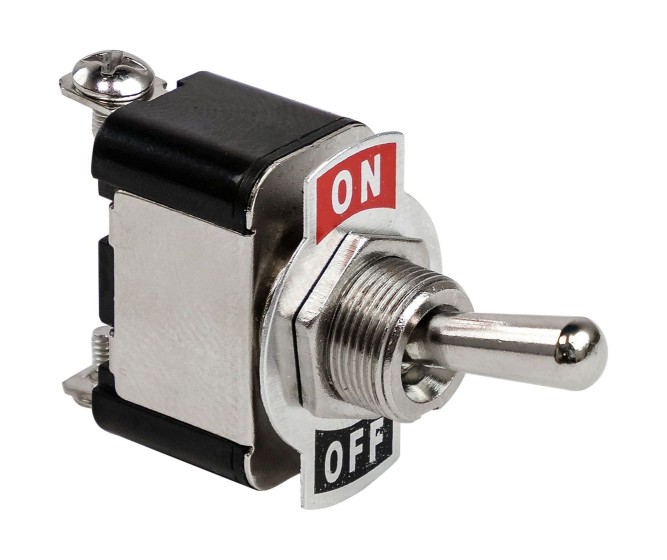 Тумблер двухпозиционный ON-OFF 12 В/15А 2P