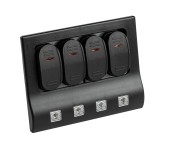 Панель бортового питания 4 переключателя, индикация, автоматы Панель бортового питания 4 переключателя, индикация, автоматы