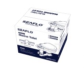 Унитаз судовой керамический с вертикальным насосом 12В (размер стандарт)