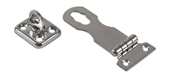 Скоба дверная под висячий замок с поворотной собачкой