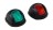 Огни ходовые 87х99 мм комплект (красный, зеленый), черный, LED, 12-24 В