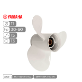 Винт гребной  Skipper для Yamaha 30-60HP алюминиевый, диаметр - 11", шаг 15"