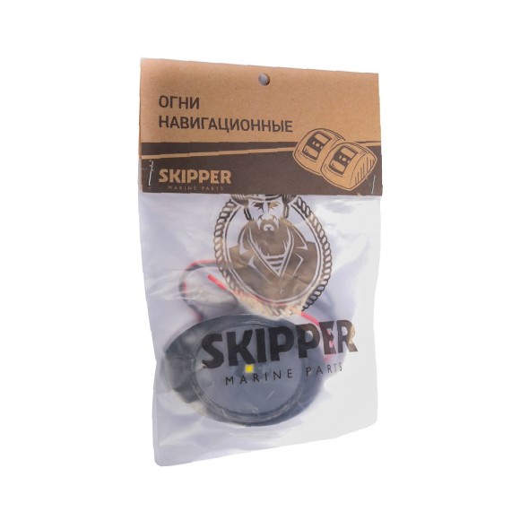 Огонь гаковый (кормовой) Skipper накладной, алюминий, светодиод