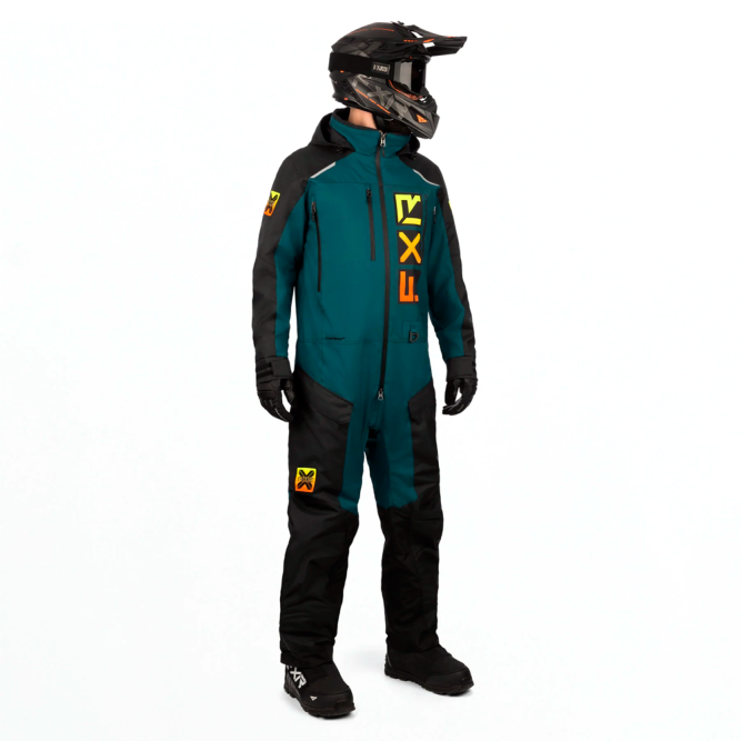 Комбинезон FXR Recruit без утеплителя Black/Drk Steel/Inferno, 2XL
