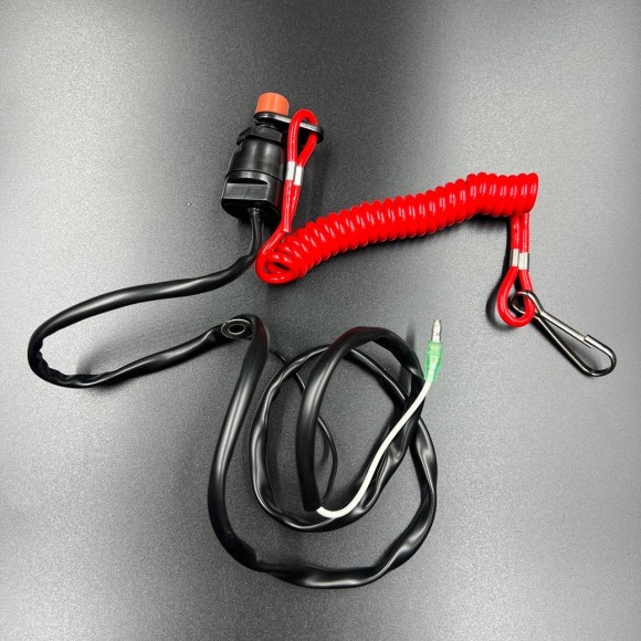 Кнопка аварийной остановки двигателя с чекой Yamaha 9.9-250, F4-350 (KACAWA)