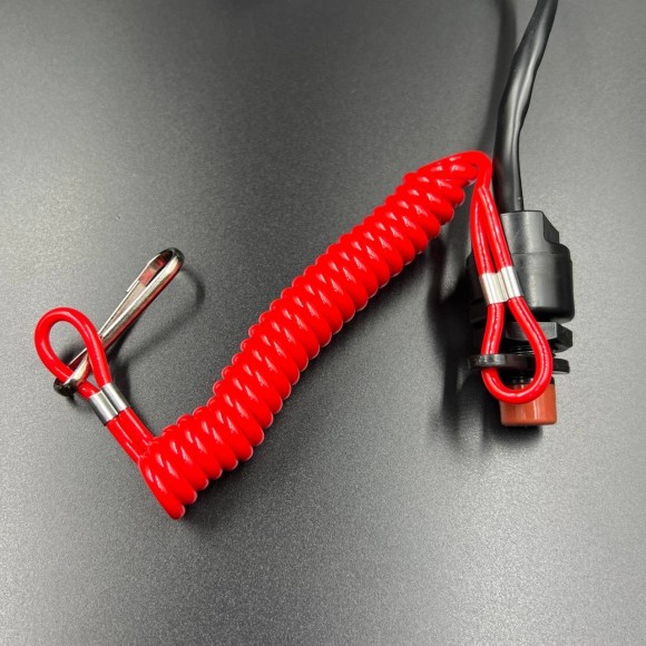Кнопка аварийной остановки двигателя с чекой Yamaha 9.9-250, F4-350 (KACAWA)