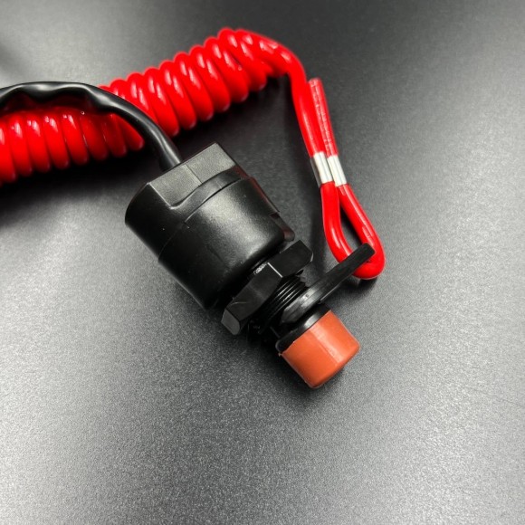 Кнопка аварийной остановки двигателя с чекой Yamaha 9.9-250, F4-350 (KACAWA)