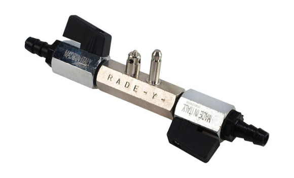 Переходник топливный Yamaha (папа) 2-х позиционный для подключения к 2-м бакам