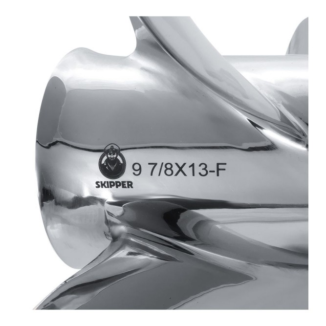 Винт гребной  Skipper для Yamaha 25-30HP нержавеющий, диаметр - 9 7/8", шаг 13"