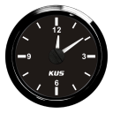 Часы судовые KUS Ободок - S.S.316 в черном цвете
