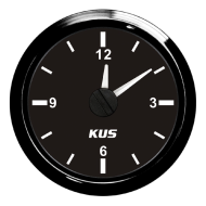 Часы судовые KUS Ободок - S.S.316 в черном цвете
