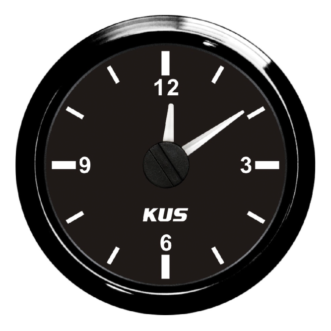 Часы судовые KUS Ободок - S.S.316 в черном цвете