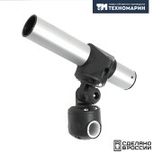 Держатель спиннинга сквозной на леер наклонный, алюминий Держатель спиннинга сквозной на леер наклонный, алюминий