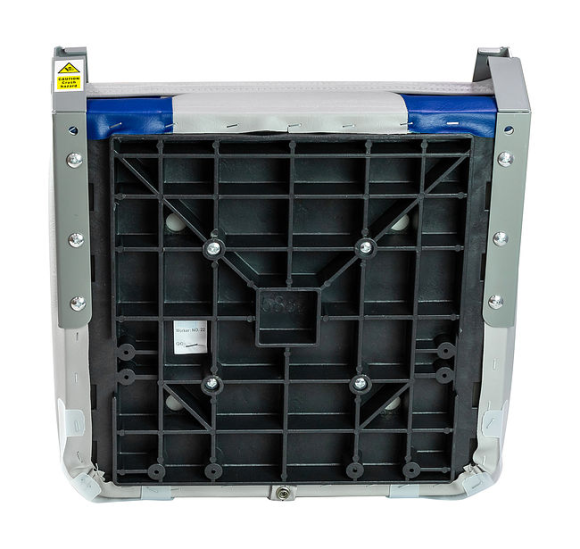 Кресло мягкое складное Classic, обивка винил, цвет серый/синий, Marine Rocket