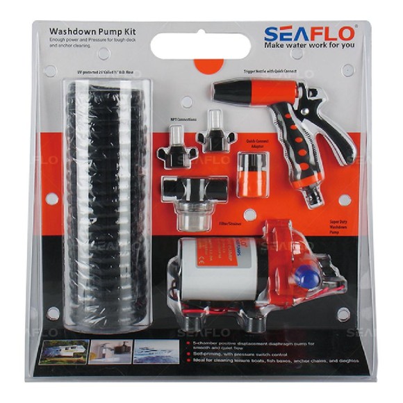 Комплект помывочный SeaFlo, 24V 11.6 л/мин, 4.8BAR Комплект помывочный SeaFlo, 24V 11.6 л/мин, 4.8BAR