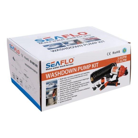 Комплект помывочный SeaFlo, 24V 11.6 л/мин, 4.8BAR Комплект помывочный SeaFlo, 24V 11.6 л/мин, 4.8BAR