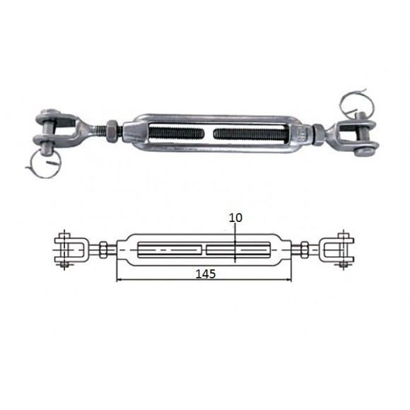 Талреп со стопорным болтом М 6 Талреп со стопорным болтом М 6