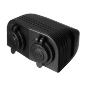 Двойной накладной модуль Skipper прикуриватель 12V и прикуриватель 12V Двойной накладной модуль Skipper прикуриватель 12V и прикуриватель 12V