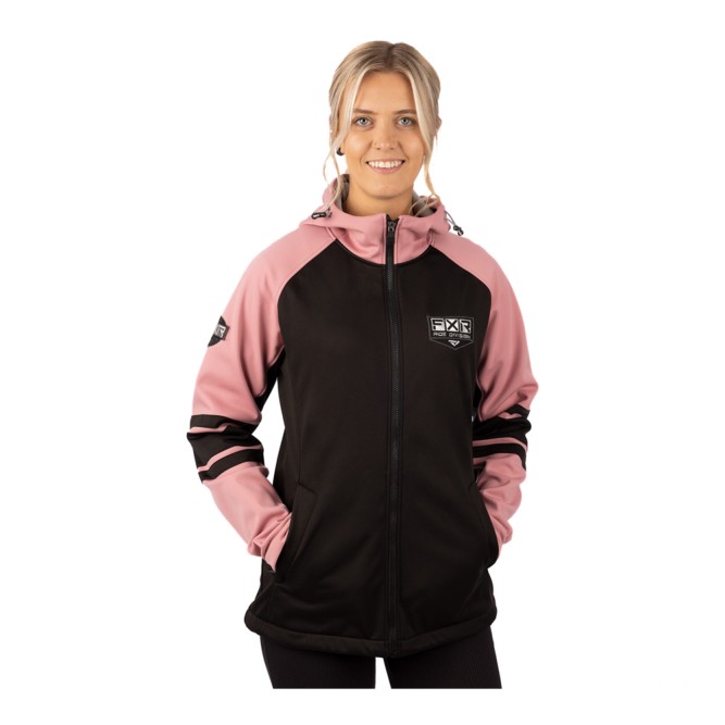 Кофта FXR Maverick без утеплителя Black/Dusty Rose, L