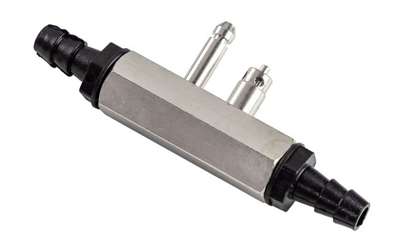 Переходник топливный Yamaha (папа) 8 мм для подключения к 2-м бакам