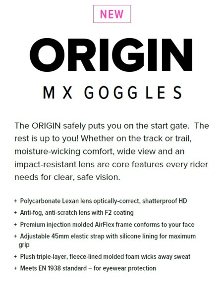 Очки EVS ORIGIN без подогрева ORG/GRN/PNK