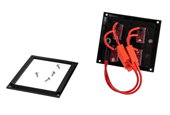 Панель бортового питания 4 переключателя, предохранители