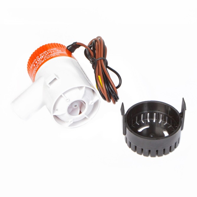 Помпа водооткачивающая SeaFlo трюмная, 12V 1100 галлон/час, патрубок 29 мм