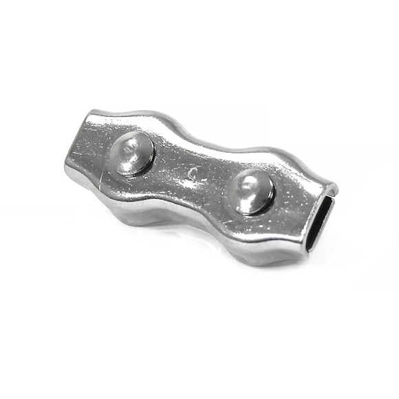 Зажим для тросов двойной нерж.сталь 5 мм.