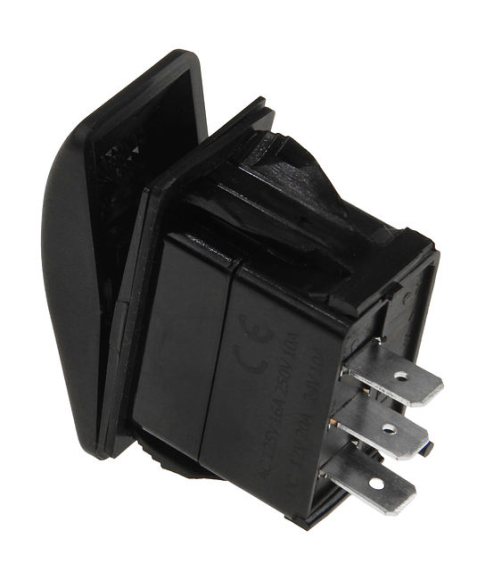 Переключатель двухпозиционный (ON)-ON 12 В/20А 3Р без фиксации 1 положения Переключатель двухпозиционный (ON)-ON 12 В/20А 3Р без фиксации 1 положения