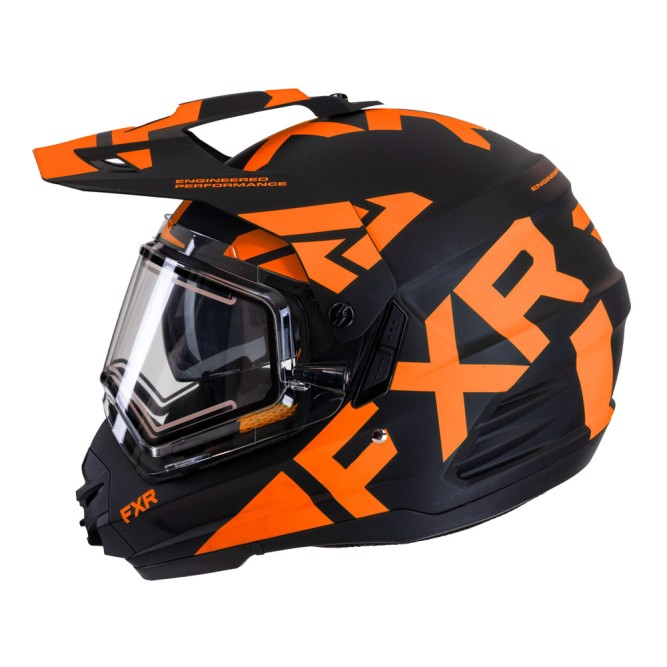 Шлем FXR Torque X Team с подогревом Black/Orange, S