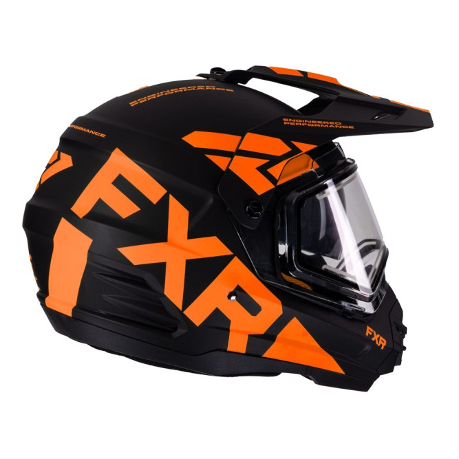 Шлем FXR Torque X Team с подогревом Black/Orange, S